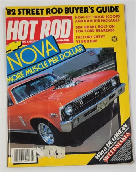 Pv Hot Rod Magazine March 1982 Volume 35 Issue 3 Chevrolet Ford Dodge