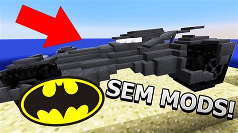 Minecraft Carro Do Batman No Minecraft Sem Mods