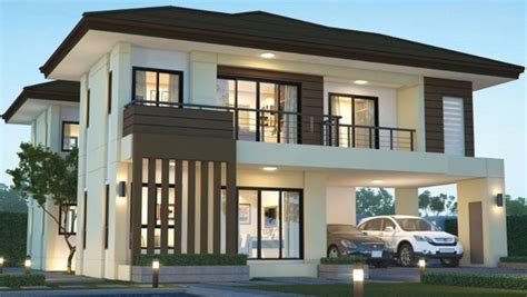 Model ini dapat dipercantik dengan penambahan jendela kaca dan pintu geser kaca seperti pada villa modern. Contoh Rumah Villa Modern Tahun 2021 : Desain Rumah ...