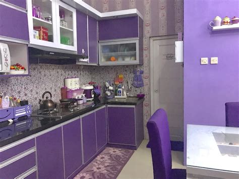 koleksi desain dapur nuansa ungu terbaik  terupdate