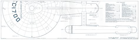 Star Trek Blueprints General Plans Constitution Class Uss Enterprise