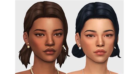 Lyla Hairs Dogsill On Patreon Sims Hair Double Hair Buns Two