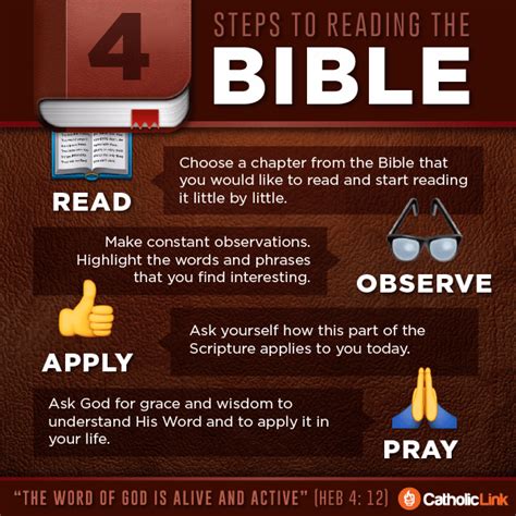 Infographic 4 Steps To Reading The Bible So You Understand It