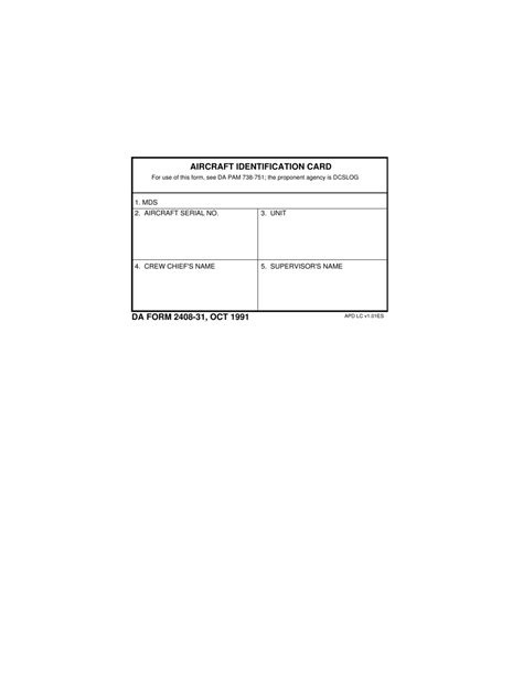 Da Form 2408 31 Fill Out Sign Online And Download Fillable Pdf