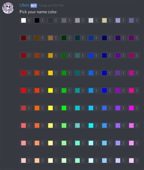 I Made A Reaction Based Role Color Palette Rdiscordapp