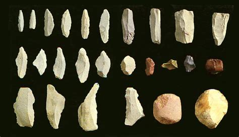 Stone Tools From The Paleolithic Age Bce 14000 Nara Japan