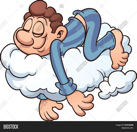 Man Sleeping On Cloud Vector And Photo Free Trial Bigstock