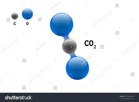 Chemistry Model Molecule Carbon Dioxide Co2 Scientific Element Formula
