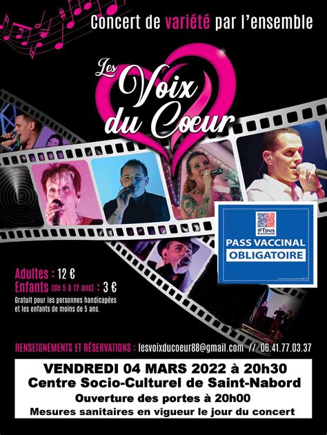 Les Voix Du Cœur Prochain Concert Le Vendredi 4 Mars Gerardmer Info