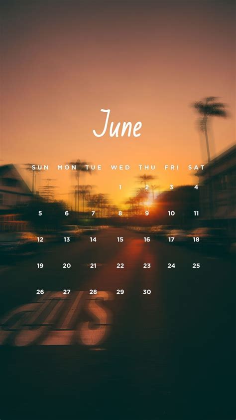 June 2022 Aesthetic Calendar Wallpaper