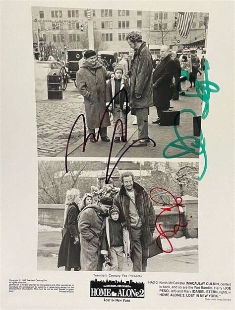 Macaulay Culkin Stern Joe Pesci Signed Autograph Home Alone 2 8x10 Photo Jsa Ebay