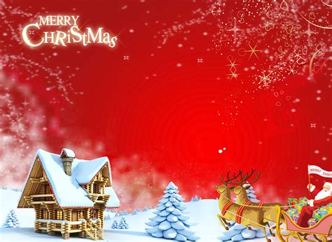 Merry Christmas Poster Background Merry Christmas Red Background