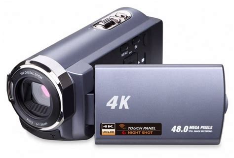 Digital camera has advanced 4k resolution and 48.0 mega pixels, capturing a more colorful and sharper video with precision, even in low light or in distance. Top Budget 4K Video Cameras Under $500