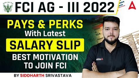 Fci Ag Lll 2022 Pays And Perks With Latest Salary Slip Best Motivation