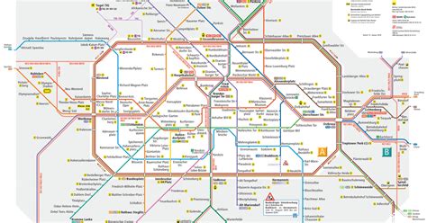 Berlin U Bahn Map Map Of Us West