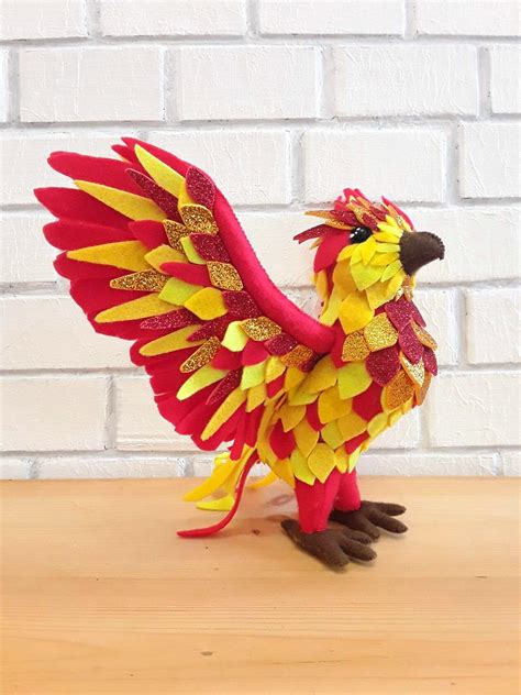 Phoenix Plush Poseable Art Doll Bird Cute Phoenix Etsy