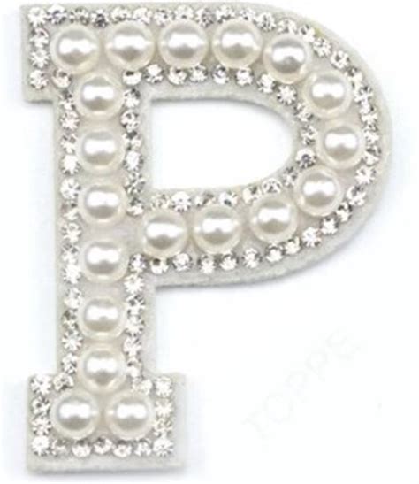 Strass Applicatie Alfabet Letter 45 Cm Hoog A Tm Z Letter P