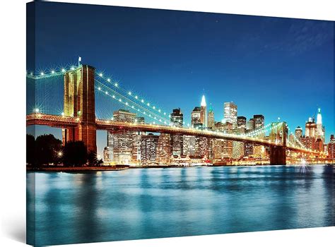 Startonight Canvas Wall Art Decor Brooklyn Bridge New York