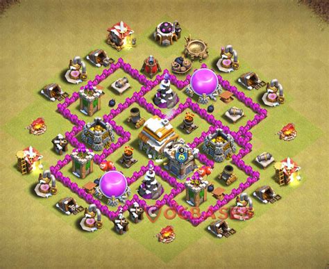 Top 20+ Best TH6 War Base Anti Everything 2018 (New!) | Giants, Healers