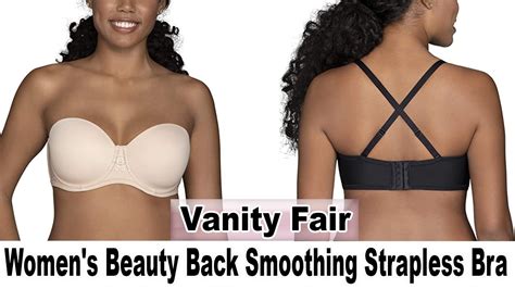 Straplessbra Vanity Fair Womens Beauty Back Smoothing Strapless Bra Youtube