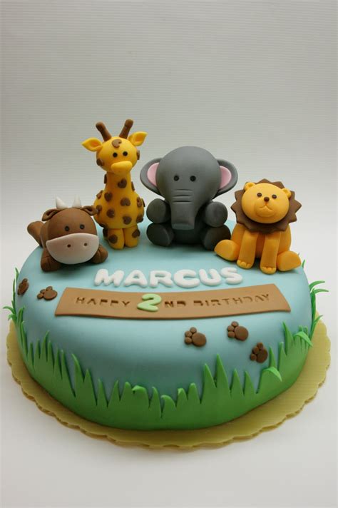 Beautiful Kitchen Safari Animal Cake For Marcuss 2nd Birthday