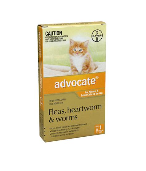 Advocate Flea And Worm Control Kittens And Cats Up To 4kg