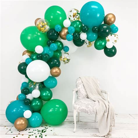 Emerald Balloon Garland Kit In 2022 Balloon Garland 1st Birthday