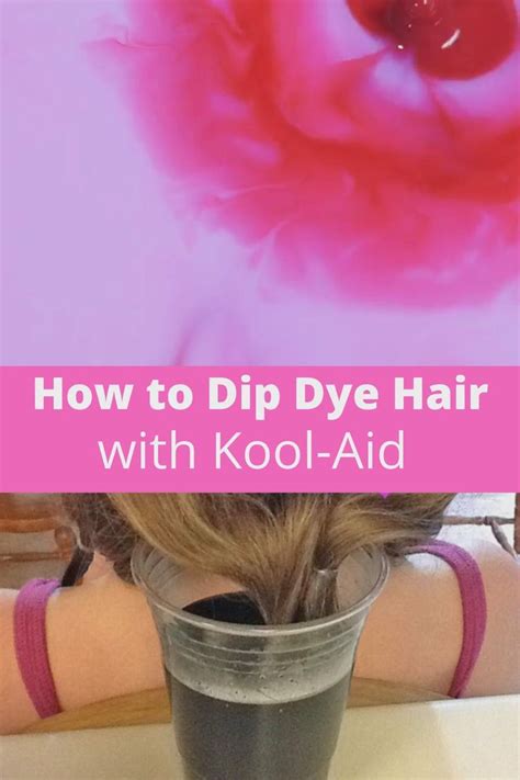 How To Dip Dye Your Hair Using Kool Aid Video Video Kool Aid Hair