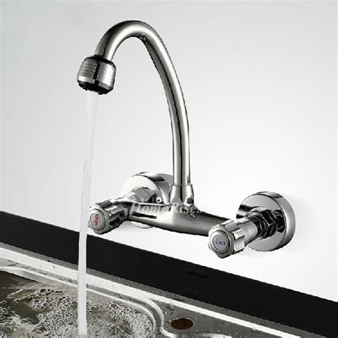 Find the kitchen sink and faucet that will help define your room's style while offering the functionalities your are looking for. Discount Kitchen Faucets Two Handles Wall Mount Silver ...
