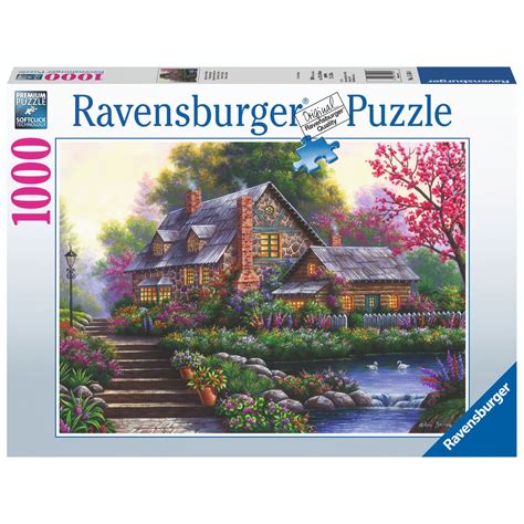 Ravensburger Puzzle 1000 Piece Romantic Cottage Toys Caseys Toys