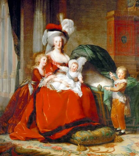 Marie Antoinette And Her Children 1787 By Louise Elisabeth Vigee Le