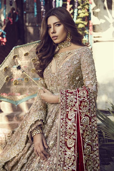 Pakistani Dresses Online Beautiful Heavily Embroidered Pink Pakistani Bridal Dress By Suffuse By