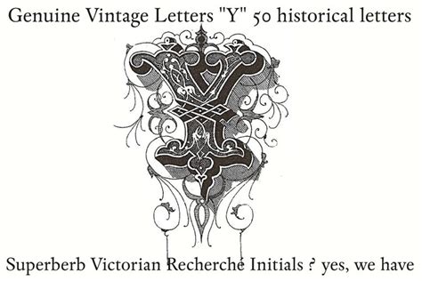 Genuine Vintage Letters Y