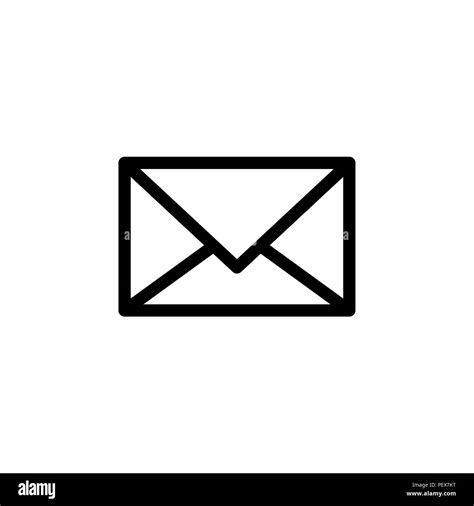 Message Icon Vector Illustration Black On White Background Stock