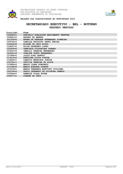 ufsc divulga lista oficial dos candidatos aprovados no vestibular 2015