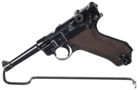 World War Ii German Mauser Byf Code 42 Dated Luger Pistol Guns