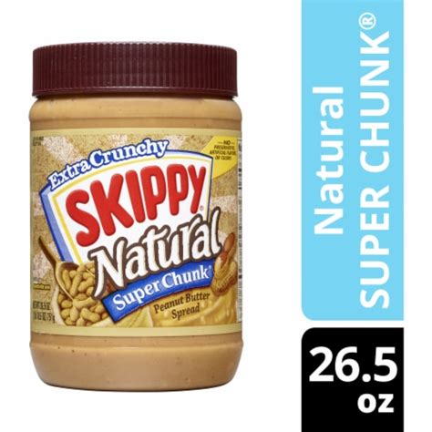 Skippy® Natural Super Chunk® Extra Crunchy Peanut Butter Spread 265