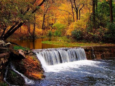 Autumn Waterfall Autumn Waterfalls Waterfall Autumn