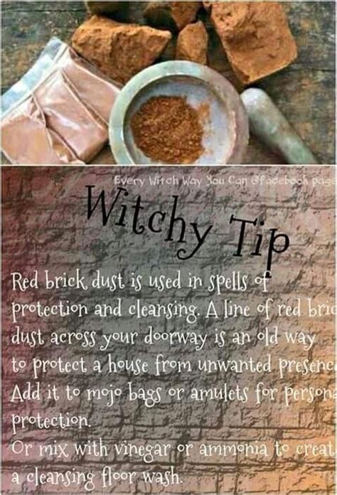 Red Brick Dust In Spellwork Witchy Witch Witchcraft