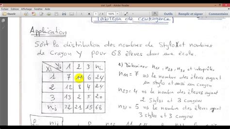 Statistique Descriptive Deux Variables Exercices Corrigés