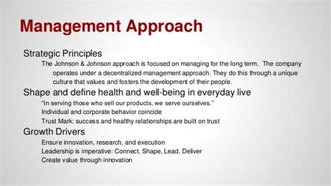 Johnson And Johnson Organizational Research Project