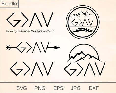 God Is Greater Than The Highs And Lows Svg Big Bundle Christian Svg