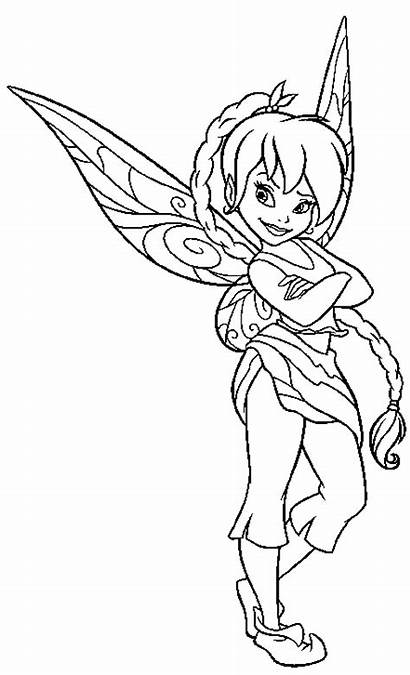 Fairies Coloring Fairy Pixie Pages Pixies Hollow