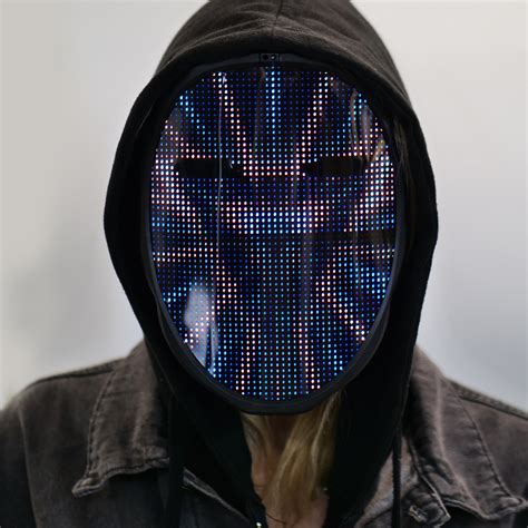Led Programmable Screen Full Face Mask With App Control Etsy