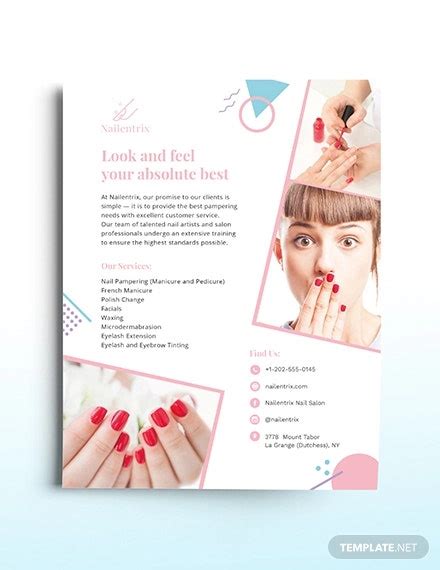 16 Nail Salon Flyer Designs And Templates Psd Ai Word