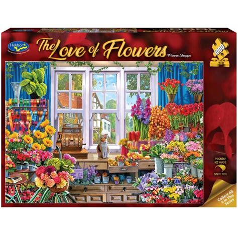 The Love Of Flowers Flower Shoppe 1000 Piece Puzzle Holdson
