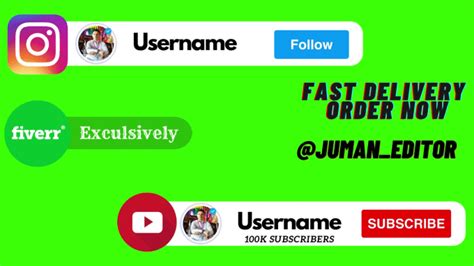 Make Fast Animation Social Media Lower Third By Jumaneditor Fiverr