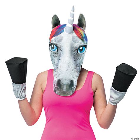 Adults Unicorn Head Mask With Hooves