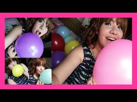 Blowing Balloons ASMR Tapping Rubbing Popping Balloons 3 YouTube