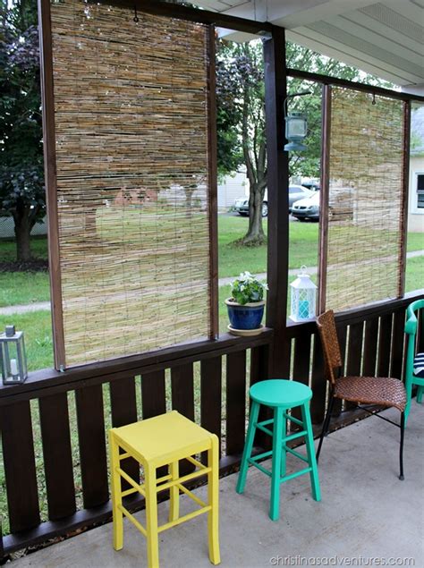 You don't want to have an accident and wind up hurting yourself. DIY Bamboo Privacy Screen - Christinas Adventures
